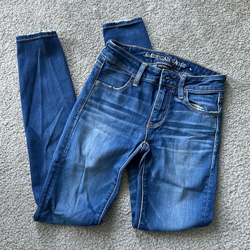 0 regular super stretch American eagle jegging